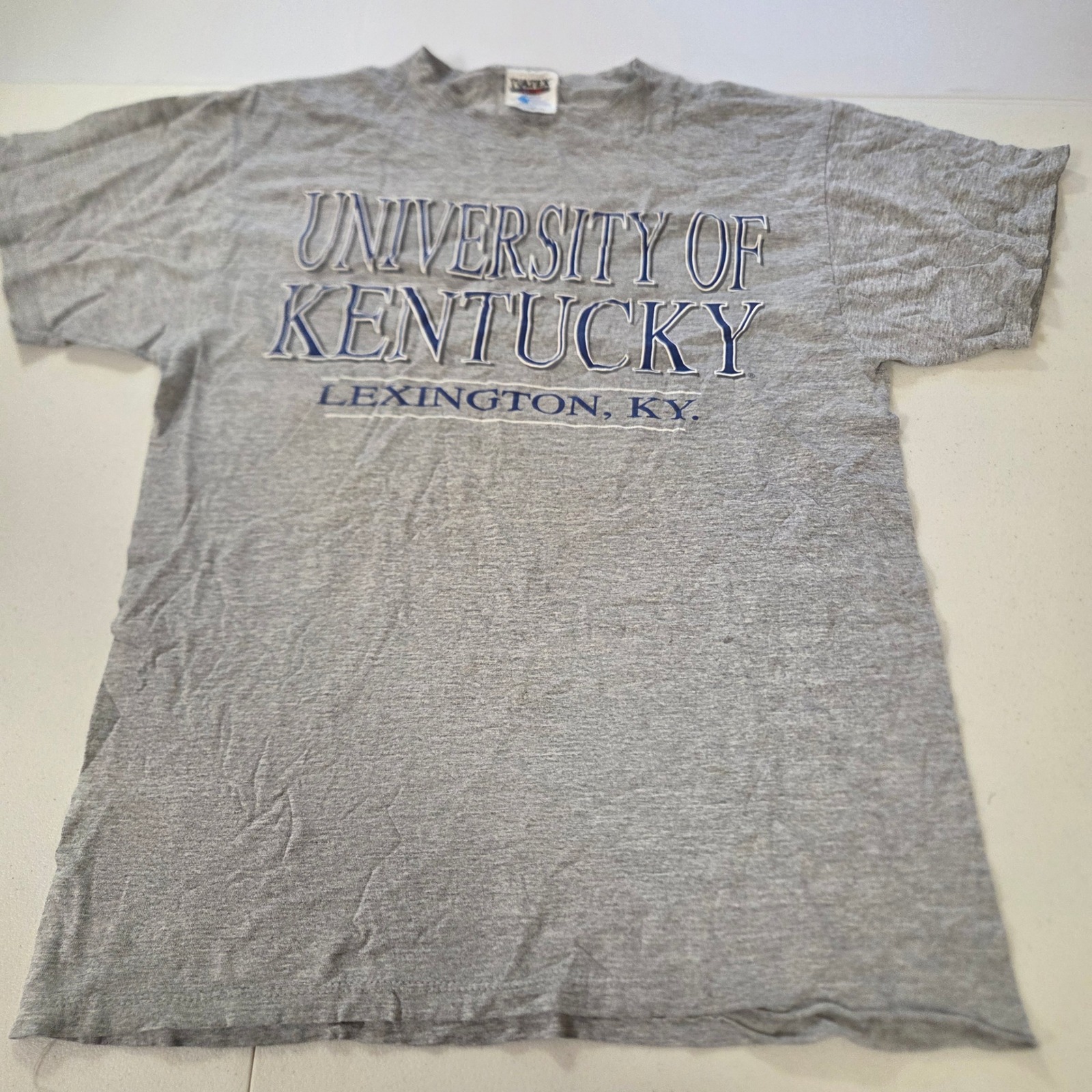 Vintage Tultex University Of Kentucky Wildcats TShirt Gray Large Lexington Ky